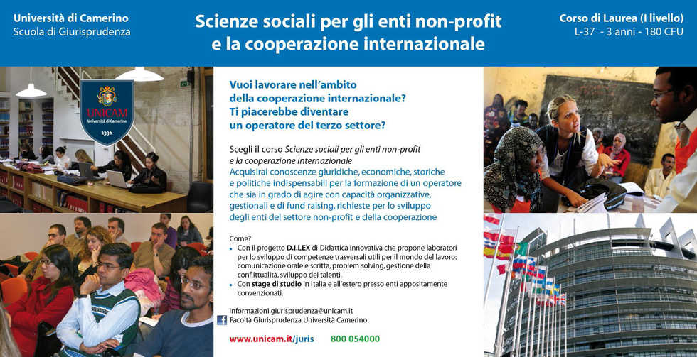 UNICAM - Università di Camerino, al via il nuovo corso di laurea in Scienze Sociali 